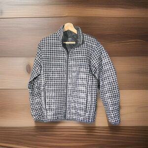 Uniqlo Gorpcore Minimalist Plaid Ultra Light Down Puffer Jacket Unisex S